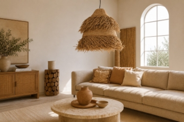 Immagine di Lampadari in rattan: la guida per scegliere quello giusto